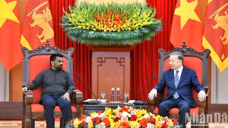 Tổng Bí thư Tô Lâm tiếp Tổng thống Sri Lanka Anura Kumara Dissanayaka