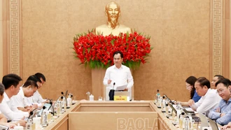 Ban Thường vụ Tỉnh ủy xem xét phương án phòng chống ngập, úng khu vực trung tâm tỉnh