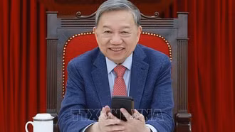 Tổng Bí thư Tô Lâm điện đàm với Tổng thống Hoa Kỳ Donald J. Trump