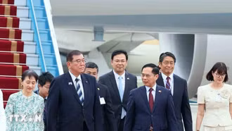 Thủ tướng Nhật Bản Ishiba Shigeru đến Hà Nội, bắt đầu thăm chính thức Việt Nam