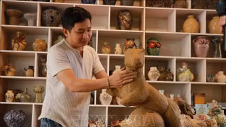 Linh vật Ngựa nơi làng gốm hơn 500 năm tuổi