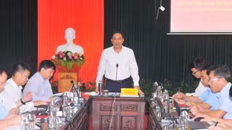 Đồng chí Phó Bí thư Thường trực Tỉnh ủy Hoàng Giang làm việc với Ủy Ban kiểm tra Tỉnh ủy