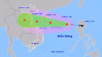 Bão số 5 Kajiki hình thành trên Biển Đông, cường độ có thể mạnh cấp 12