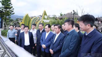 Bí thư Tỉnh ủy Trịnh Việt Hùng kiểm tra các dự án quan trọng trên địa bàn phường Sa Pa