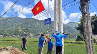 Xã Dương Quỳ thực hiện nhiều công trình, phần việc chào mừng Đại hội Đảng bộ xã lần thứ I