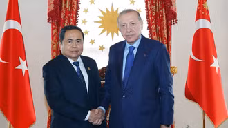 Chủ tịch Quốc hội Trần Thanh Mẫn hội kiến Tổng thống Thổ Nhĩ Kỳ Recep Tayyip Erdogan