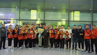 Đội tuyển Bắn súng Việt Nam về nước sau hành trình thành công tại giải bắn súng Cup châu Á