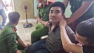 Công an xã Xuân Quang khống chế thành công đối tượng dùng dao chém người