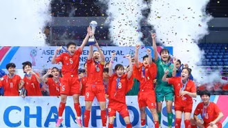 Đội tuyển futsal nữ Việt Nam lọt Top 10 thế giới