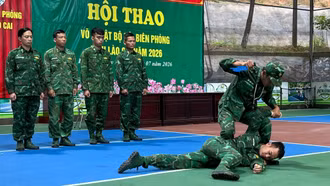 Đồn Biên phòng Si Ma Cai giành giải Nhất toàn đoàn Hội thao võ thuật BĐBP tỉnh Lào Cai năm 2026