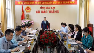 Tổ kiểm tra số 14 của Ủy ban Bầu cử tỉnh kiểm tra tại 5 xã khu vực Bảo Thắng