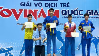 Đội tuyển Vovinam trẻ Lào Cai giành 7 huy chương tại Giải Vô địch trẻ quốc gia năm 2026