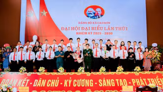 Đại hội Đảng bộ xã Cao Sơn lần thứ I, nhiệm kỳ 2025 – 2030 thành công tốt đẹp