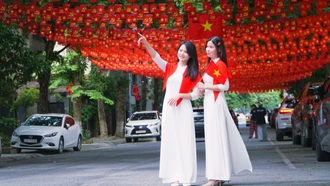Lào Cai rực rỡ cờ bay mừng ngày Quốc khánh 2/9