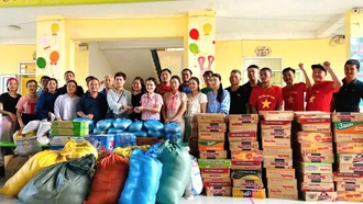 Xã Bảo Yên chung tay hỗ trợ người dân vùng lũ Thái Nguyên