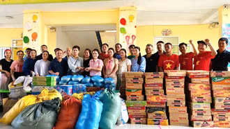 Xã Bảo Yên chung tay hỗ trợ người dân vùng lũ Thái Nguyên