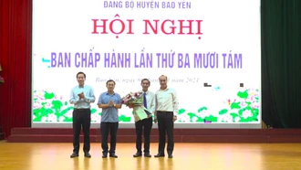 Đồng chí Nguyễn Công Tư được tín nhiệm bầu giữ chức Phó Bí thư Thường trực Huyện ủy Bảo Yên