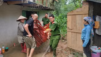 Xã Dương Quỳ khẩn trương khắc phục hậu quả mưa lũ