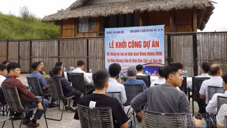 Xã Bản Hồ khởi công Dự án Hệ thống hộ lan an toàn giao thông đường ĐH96