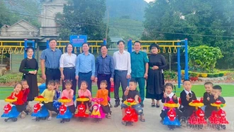 Xuân Hòa: Khánh thành công trình khu vui chơi cho học sinh mầm non