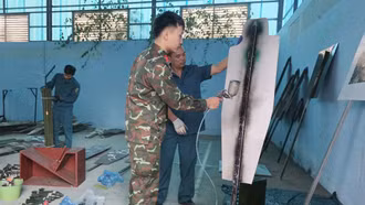 Lực lượng vũ trang phường Lào Cai sẵn sàng cho mùa huấn luyện mới 