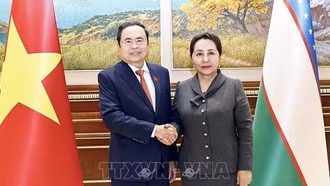Chủ tịch Quốc hội Trần Thanh Mẫn hội đàm với Chủ tịch Thượng viện Uzbekistan Tanzila Narbaeva