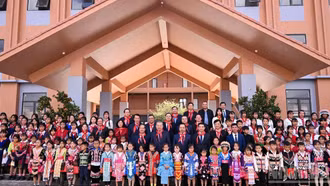 Tổng Bí thư Tô Lâm dự lễ khánh thành Trường phổ thông nội trú liên cấp Si Pa Phìn, Điện Biên