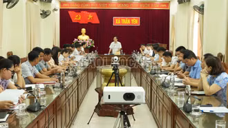 Tổ công tác của Sở Tài chính làm việc với các xã về công tác thu, chi ngân sách năm 2025