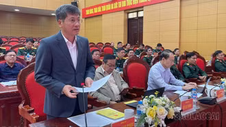 Lào Cai tham dự hội nghị trực tuyến tổng kết công tác quân sự, quốc phòng năm 2025