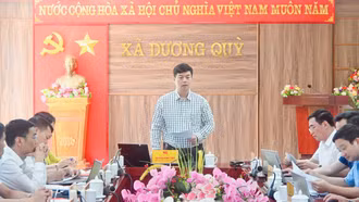 Đoàn giám sát số 08 của Tỉnh Lào Cai làm việc với xã Dương Quỳ