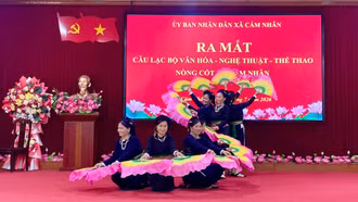 Xã Cảm Nhân ra mắt Câu lạc bộ Văn hóa - Nghệ thuật - Thể thao nòng cốt 