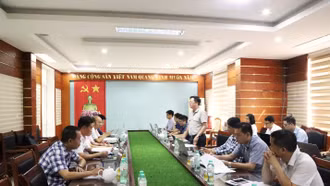UBND xã Bát Xát làm việc với Tổng công ty Khoáng sản - TKV về tiến độ triển khai các dự án trên địa bàn