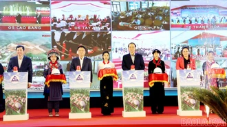 Khởi công, động thổ xây dựng Trường Phổ thông nội trú liên cấp Tiểu học và THCS Bản Lầu