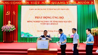 Ngành y tế tỉnh Lào Cai hỗ trợ tỉnh Thái Nguyên khắc phục hậu quả thiên tai