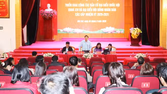 Xã Bát Xát tổ chức hội nghị triển khai cao điểm công tác bầu cử 