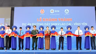 Khánh thành Dự án đường dây 500kV Lào Cai - Vĩnh Yên