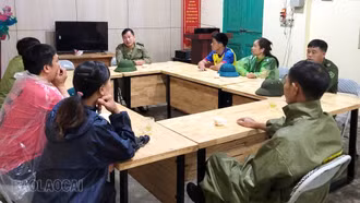 Xã Khánh Yên cấp bách ứng phó bão số 11