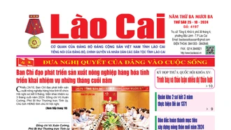 Báo Lào Cai Thường Kỳ số 4197 ra ngày 25/10/2024