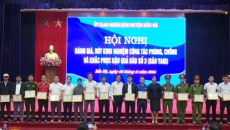 Bắc Hà: 191 tập thể, cá nhân tiêu biểu trong ứng phó với cơn bão số 3 được khen thưởng