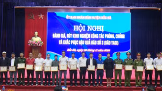 Bắc Hà: 191 tập thể, cá nhân tiêu biểu trong ứng phó với cơn bão số 3 được khen thưởng