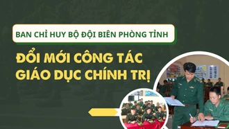 Ban Chỉ huy Bộ đội Biên phòng tỉnh: Đổi mới công tác giáo dục chính trị