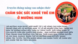 Truyền thông nâng cao nhận thức chăm sóc sức khoẻ trẻ em ở Mường Hum 