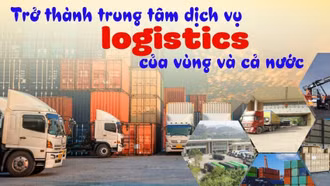 Trở thành trung tâm dịch vụ logistics của vùng và cả nước