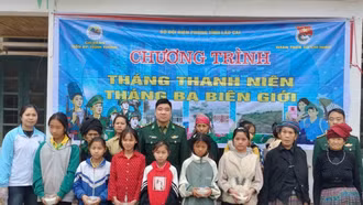 Chi đoàn Đồn Biên phòng Trịnh Tường tổ chức nhiều hoạt động trong chương trình “Tháng Ba biên giới” năm 2025