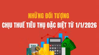 Những đối tượng chịu thuế tiêu thụ đặc biệt từ 1/1/2026