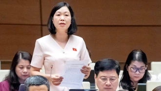 Đại biểu Nguyễn Thị Lan Anh tham gia thảo luận về dự thảo Luật Hóa chất (sửa đổi)