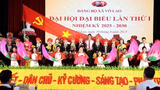 Ban Chấp hành Đảng bộ xã Võ Lao nhiệm kỳ 2025 - 2030.