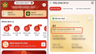 Cảnh báo thủ đoạn mạo danh công an hướng dẫn tích hợp điểm giấy phép lái xe