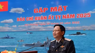 Quân chủng Hải quân gặp mặt báo chí Xuân Ất Tỵ 2025