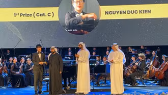 Tài năng trẻ Nguyễn Đức Kiên giành giải Nhất cuộc thi Piano quốc tế Fujairah